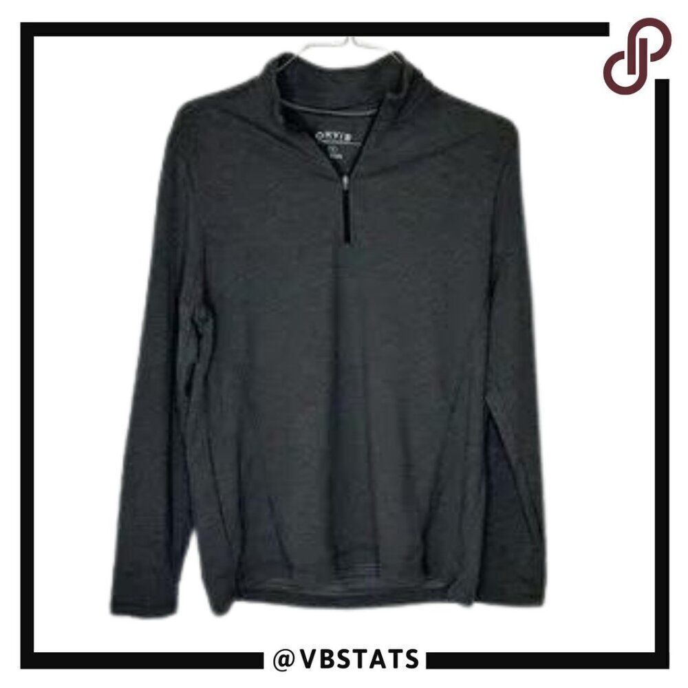 Orvis Charcoal Gray 1/4 Zip Top in Size Medium